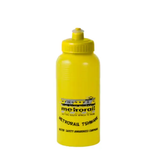 Standard 500ml Screw Cap Sports Bottle - Yellow